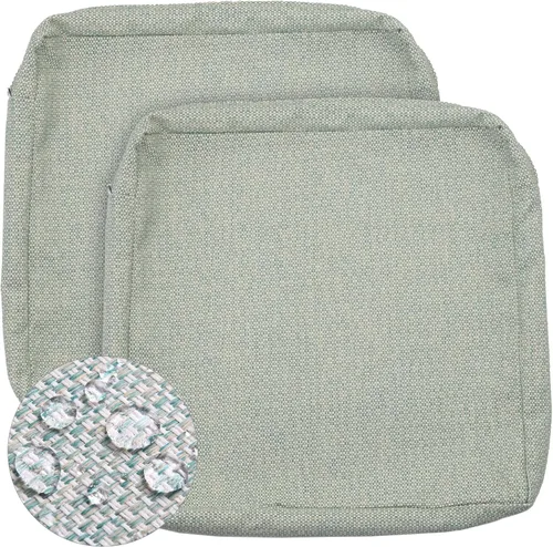 Miniatura 10 de GUEGLSA Fundas de cojín de repuesto para exteriores de 24x24x5 pulgadas, fundas impermeables para asientos de patio, fundas para cojines de silla