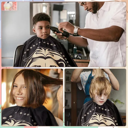 Miniatura 3 de Capa profesional para cortar el pelo con cepillo para el cuello, capa de peluquería de gran tamaño para hombres, mujeres y niños