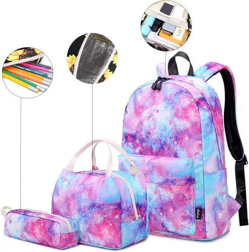 Miniatura 3 de Abshoo Mochila ligera y resistente al agua para niñas adolescentes mochila escolar con lonchera