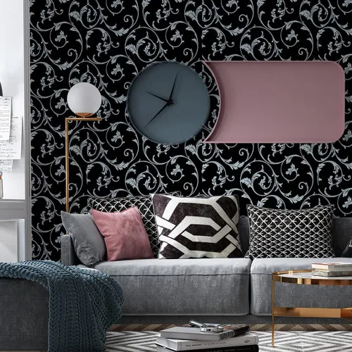 J969 - Papel tapiz autoadhesivo extraíble de 17.7 pulgadas x 9.8 pies, papel de contacto decorativo para sala de estar, dormitorio, revestimiento de