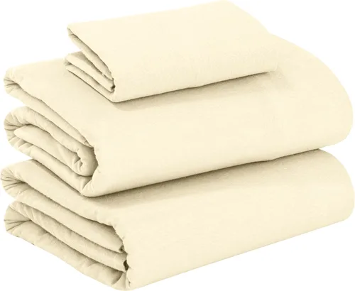 Miniatura 33 de RUVANTI Juego de sábanas de franela 100% algodón tamaño matrimonial - 4 piezas, cálidas, suaves y transpirables, con bolsillo profundo, ropa de cama