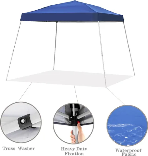 Miniatura 7 de GDY Toldo para exteriores de 10 x 10 pies, carpa desplegable portátil, toldo plegable instantáneo, toldo impermeable para patio, toldo impermeable