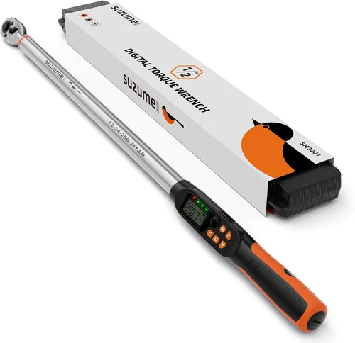 Miniatura 11 de Llave dinamométrica digital SUZUME de 3/8 de pulgada (4.9-99.6 pies-libra / 6.6-135 N·m) ±2% Llave dinamométrica digital de alta precisión