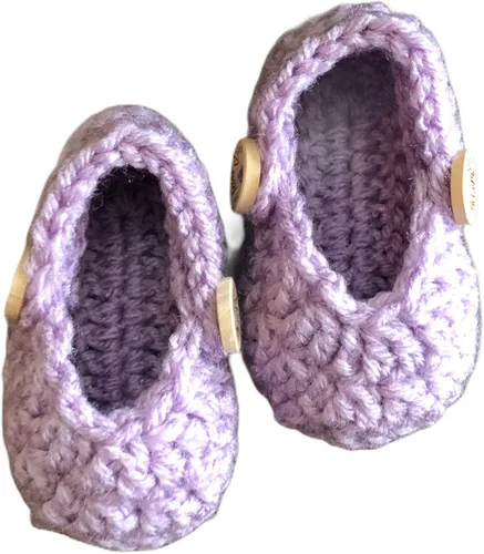 Miniatura 2 de Crochet slip-on style baby shoes, Crochet Baby girl shoes, Baby girl and boys slippers, handmade by order from 0-12 months, different colors by