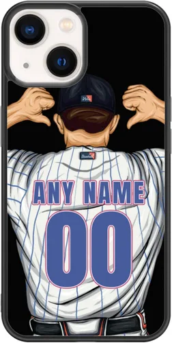 Miniatura 15 de Custome - Funda de teléfono de béisbol, diseño creativo de béisbol deportivo con número de estrella para iPhone 15, 14, 13, 12, 11 Pro Max Plus Mini