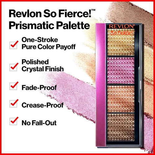 Miniatura 2 de Revlon So Fierce Paleta de Sombras de Ojos Prismática, Maquillaje de Ojos, Ultra Cremoso Pigmentado en Acabados Mate y Perla Mezclables, 962 Fully