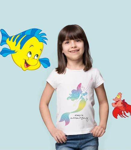 Miniatura 4 de Camiseta de Niñas de Princesas Disney (Conjuntos) Jasmín Ariel Tiana Blancanieves Bella Rapunzel Cenicienta Mulan Aurora Moana Ropa