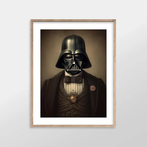 Miniatura 2 de Láminas de Arte de Retratos Victorianos de Star Wars - Impresión de Arte Fino Giclée Premium - Decoración de Pared Steampunk Estética, Póster Darth