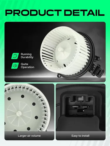 Miniatura 5 de YHTAUTO Motor de ventilador de CA delantero compatible con Ford F-150 2009-2014, Expedition y Lincoln Navigator 2009-2017, motor de ventilador