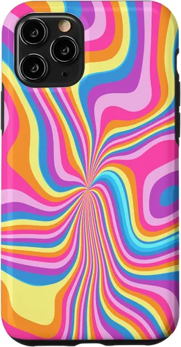 Miniatura 11 de iPhone 12 mini Groovy Liquid Swirl Retro 70's 80's Trippy Psychedelic Phone Case