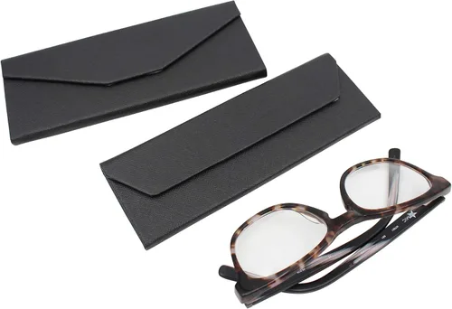 Miniatura 108 de Real Sic Funda para lentes de sol para hombres y mujeres, soporte magnético plegable para lentes de sol, inspirado en el color sólido
