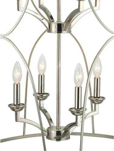 Miniatura 3 de Progress Lighting P500177-134 Colección Landree Foyer de ocho luces, Silver Ridge