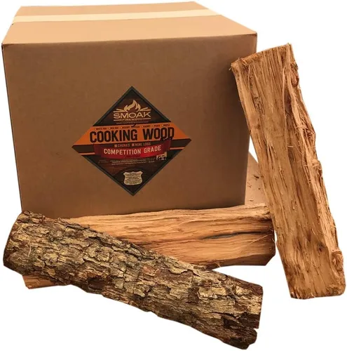 Miniatura 5 de Smoak Firewood Troncos de Madera Premium para Cocinar y Leña de 16 Pulgadas de Longitud – Utilizados para Parrillas, Ahumadores, Hornos de Pizza