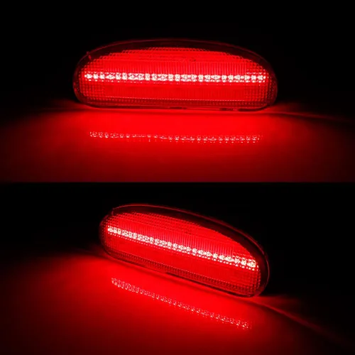 Miniatura 7 de Conjunto de carcasa de la lámpara de guardabarros de luz de marcador lateral trasero de lente roja compatible con NISSAN CUBE 26195-1FC0A 2009-2014