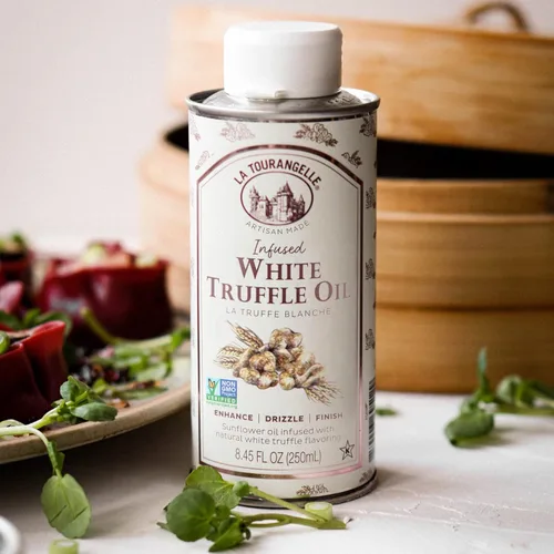 Miniatura 8 de La Tourangelle, Aceite de trufa blanca, sabor terroso gourmet complejo para rociar sobre pasta, palomitas de maíz, verduras, papas, sopa y más, 8.45