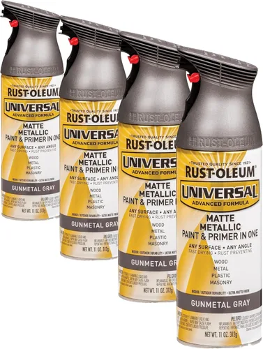 Miniatura 129 de Rust-Oleum 245197 Pintura en aerosol universal para todas las superficies, 12 onzas, negro satinado