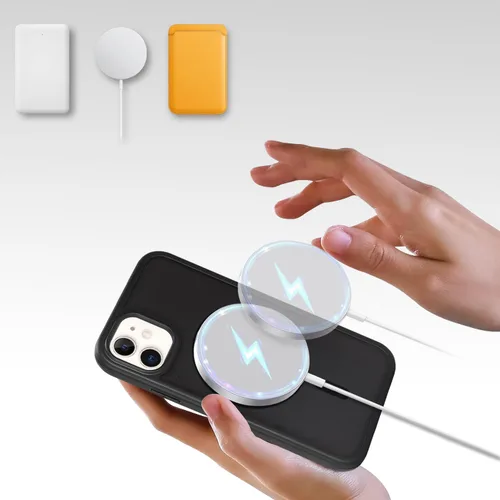 Miniatura 4 de Funda magnética para iPhone 12 mini con protector de pantalla integrado, compatible con MagSafe, para Apple 12 Mini, fundas de cuerpo completo