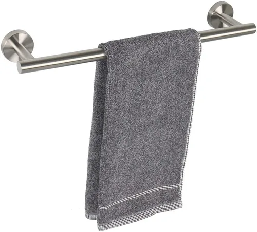 Miniatura 26 de TocTen - Barra de toalla de baño. Soporte de toalla de baño de acero inoxidable grueso SUS304, barra de toalla resistente para cuarto de baño