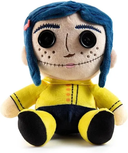 Kidrobot Coraline - Peluche Phunny con ojos de botón