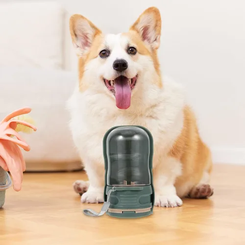 Miniatura 3 de Leak Portable Dog Water Bottle with Travel Drinking Bowl Lightweight Small Pet Water Dispenser for Hiking Camping Walking and Outdoor Trips