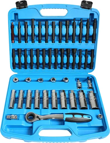 Miniatura 9 de Tuerca de puntal 0.630 in 0.709 in 0.748 in 0.827 in 0.866 in 0.945 in con 12 puntos 1/2 "Drive Suspensión Strut Spreader Socket 8pc herramienta