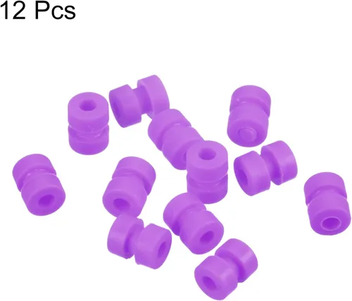 Miniatura 3 de MECCANIXITY Bolas de goma antivibración RC para control remoto F4 F7 controlador de vuelo M2x5.0.236 in bolas de absorción de impactos (púrpura)