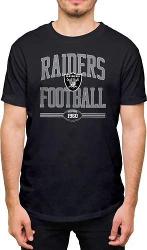 Miniatura 21 de Hybrid Sports NFL Football Arch - Officially Licensed Adult Short Sleeve Fan Tee for Men and Women