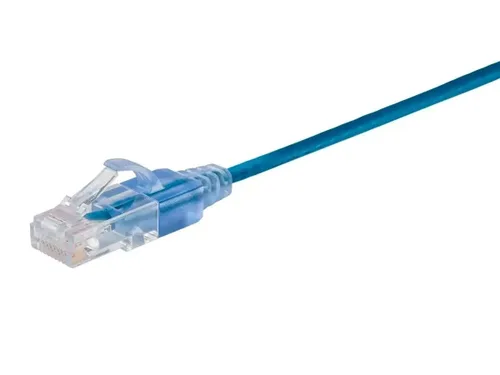 Miniatura 59 de Monoprice Cat6A - Cable de conexión Ethernet de 6 pulgadas, negro, UTP, 30 AWG, 10G, cable de cobre puro desnudo, sin enganche, RJ45, serie SlimRun