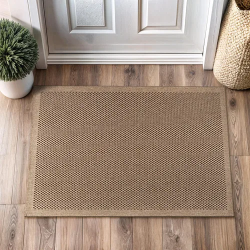 Miniatura 78 de CAMILSON Easy Alfombra de yute, 2 x 3 pulgadas, interiores y exteriores, fibra gris oscuro, para sala de estar, patio y cocina, diseño tejido