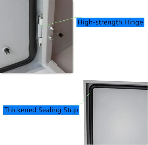 Miniatura 5 de Caja eléctrica de acero laminado en frío de 16 x 16 x 8 pulgadas, caja eléctrica gruesa para interiores y exteriores, con placa de montaje IP66