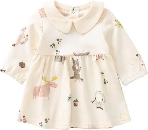 Miniatura 126 de pureborn Vestido de bebé niña 0-24 meses