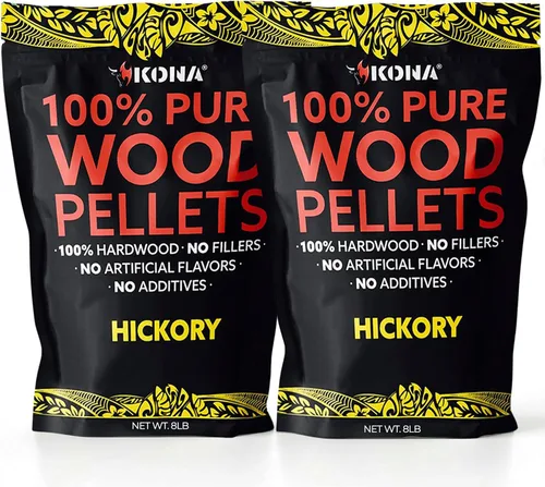 Miniatura 8 de Kona 100% pellets ahumadores de nogal, diseñados para parrilla Ninja Woodfire al aire libre, bolsa resellable de 2 libras
