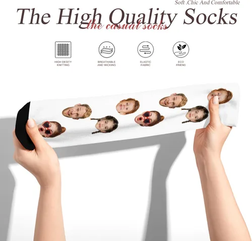 Miniatura 3 de Artsadd Calcetines personalizados Divertidos calcetines personalizados con imagen Regalos para hombres, papá, Día del Padre, cumpleaños