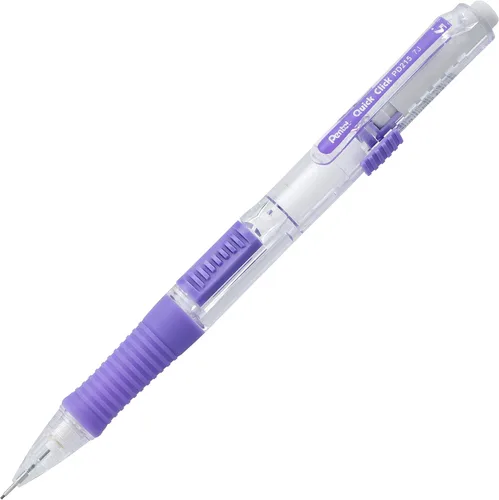 Miniatura 3 de Pentel QUICK CLICK - Portaminas (0.020 in), barril violeta, caja de 12 lápices (PD215V)