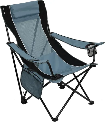 Miniatura 4 de Kijaro Silla plegable para campamento: disfruta del aire libre en esta silla al aire libre con un portavasos integrado y organizador lateral