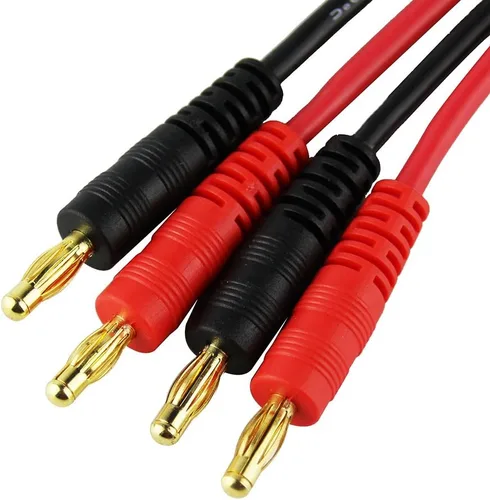 Miniatura 5 de 2 unids EC5 Macho Conector Enchufe 0.157 in Banana Plugs Cargador de Batería Cable Cable de Silicona 11.8 in 11.8 pulgadas (Paquete de 2)