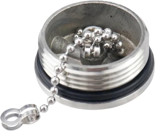 Miniatura 8 de Tapa de tanque de combustible para barco, cubierta de combustible marino con cadena y llave, tapa de repuesto para llenado de cubierta de acero