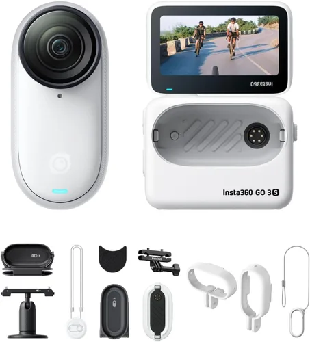 Miniatura 19 de Insta360 GO 3S - 128 GB Blanca 4K Cámara de vlog portátil pequeña, POVs con manos libres, montaje en cualquier lugar, estabilización, vida útil