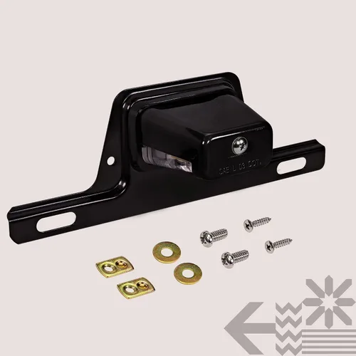 Miniatura 8 de True Mods - Luz LED negra para placa de matrícula para remolque de barco [montaje de soporte de acero] [DOT FMVSS 108] [SAE L] 12 V CC impermeable