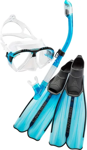 Equipo de buceo de alta gama para adultos | Rondinella & Matrix & Tao Dry fabricado por Cressi: calidad desde 1946 Aguamarina (Aquamarine)