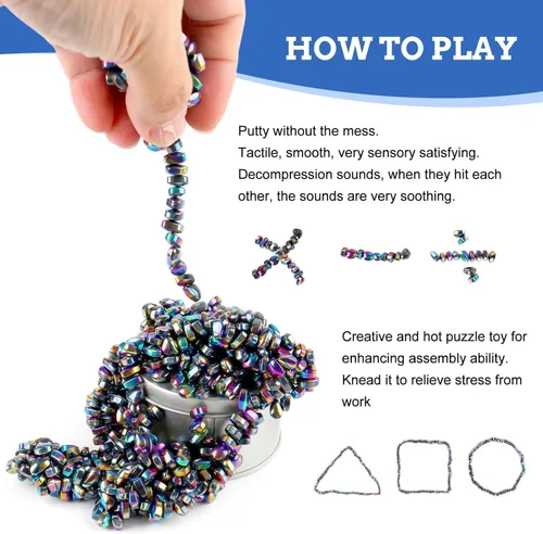 Miniatura 3 de 550 piezas de masilla, juguetes fidget, juguetes fidget para adultos, juguetes sensoriales, regalos para adultos, juguetes fidget de escritorio