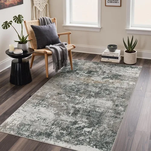 Miniatura 127 de GENIMO Alfombra antideslizante de 2 x 6 pies, lavable para pasillos de cocina, alfombras de cocina modernas abstractas, alfombra ligera de pelo bajo