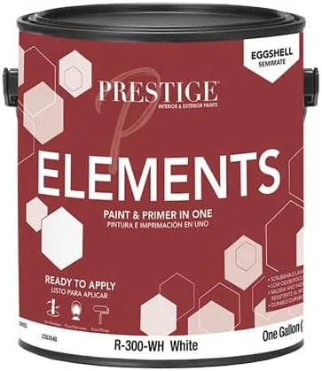 Miniatura 8 de PRESTIGE Paints Elements - Pintura interior e imprimación en uno, cáscara de huevo, 1 galón, gris cabo