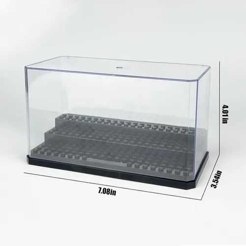 Miniatura 2 de Caja de exhibición de minifiguras de acrílico apilable, caja de exhibición de figuras de acción y bloques, caja de exhibición transparente a prueba