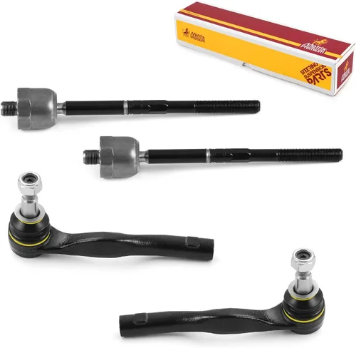 Miniatura 72 de Metrix Premium Chassis Parts - Juego de 4 barras de acoplamiento interior y exterior para Audi A3 15-16, Seat Leon 06-20 (México), 09-17 Volkswagen