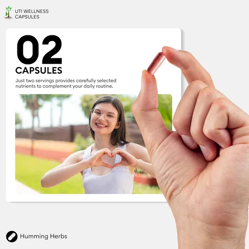Miniatura 8 de Humming Herbs Complejo de D-manosa y arándano — con hibisco, prebiótico de inulina y probióticos (Lactobacillus rhamnosus & L. reuteri) — 120