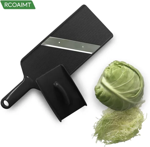 Miniatura 3 de Cortadora de verduras de grosor fijo - Trituradora de repollo ultrafina para ensaladas, tacos de jícama, cebolla, papas fritas - Herramienta