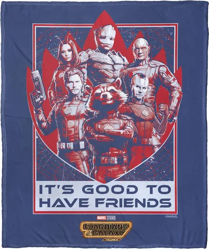 Northwest Guardianes de la Galaxia - Manta de seda táctil, 50 x 60 pulgadas, Better to Have Friends