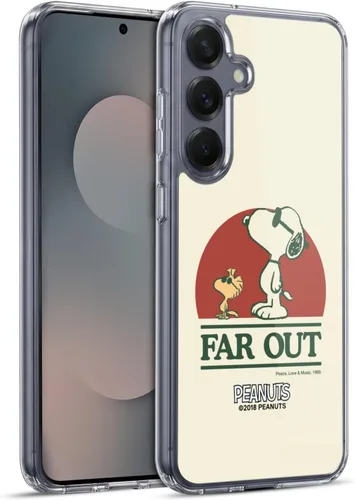 Miniatura 333 de Head Case Designs Funda de gel Woodstock 50th con licencia oficial de Peanuts Snoopy Guitar 1969 [protección de grado militar] compatible
