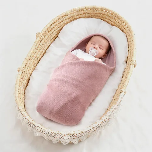 Miniatura 7 de Manta de lujo para bebé, ultra suave, acogedora, cálida, de 40 x 30 pulgadas, manta receptora para bebé, niño, niña, cochecito de cuna, color rosa